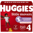 Huggies Size 4 Diapers, Little Movers Baby Diapers, Size 4 (22-37 lbs), 150 Count, Packaging May Vary 🍁 All In One Marketplace Canada