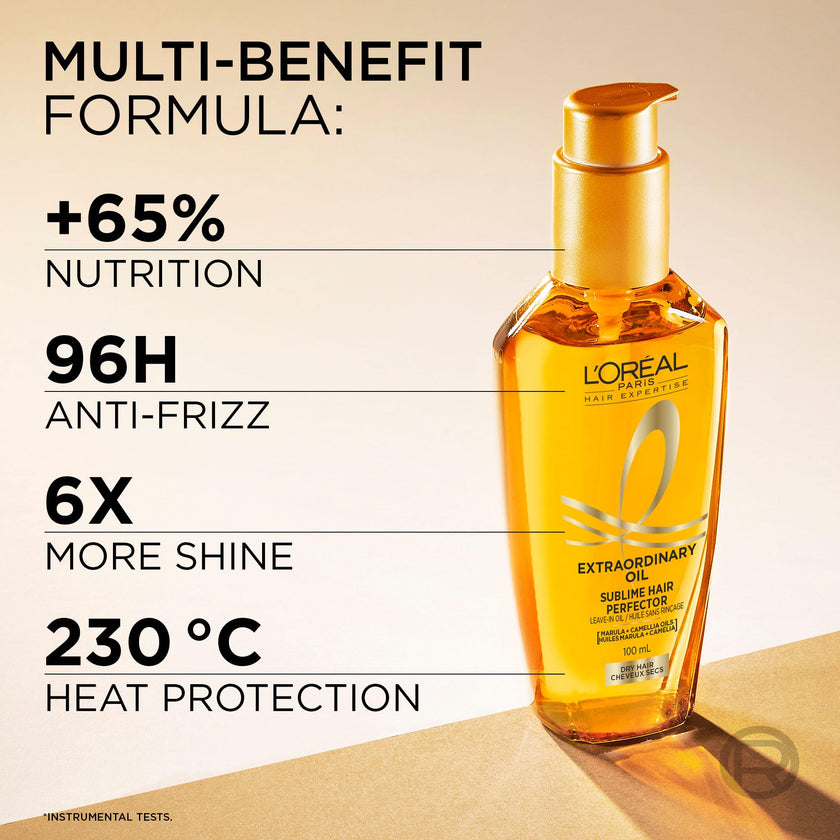 L'Oréal Paris Hair Expertise Extraordinary Oil Sublime Hair Perfector, Hair Serum, Pack of 2, 200ml 🍁 All In One Marketplace Canada
