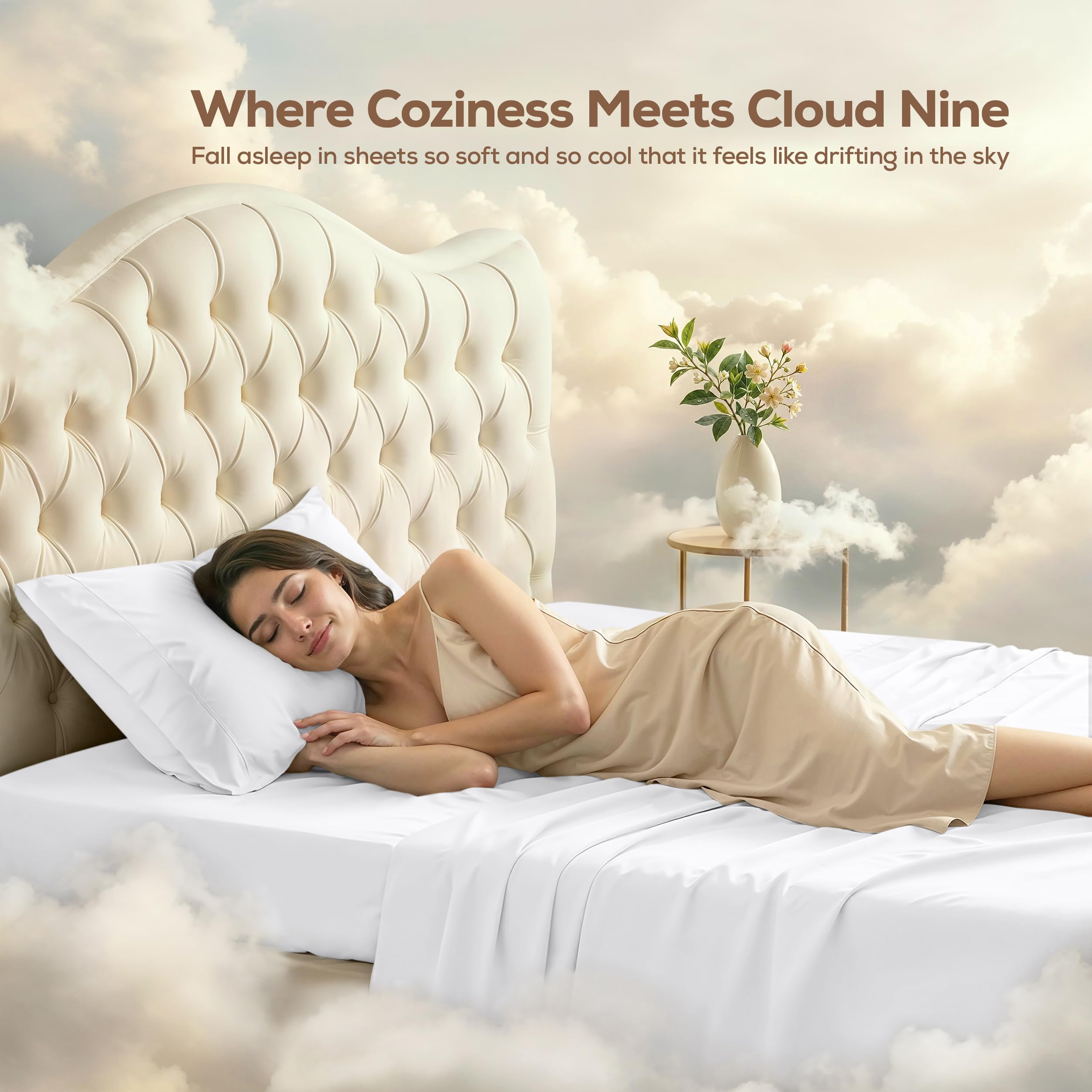 Utopia Bedding Twin/Single Bed Sheets - 3 Piece Twin Size Cooling Sheet Set - Hotel Luxury Soft Breathable Microfiber, Oeko-TEX, Deep Pocket Easy Fit & Care, Fade & Wrinkle Resistant, White 🍁 All In One Marketplace Canada
