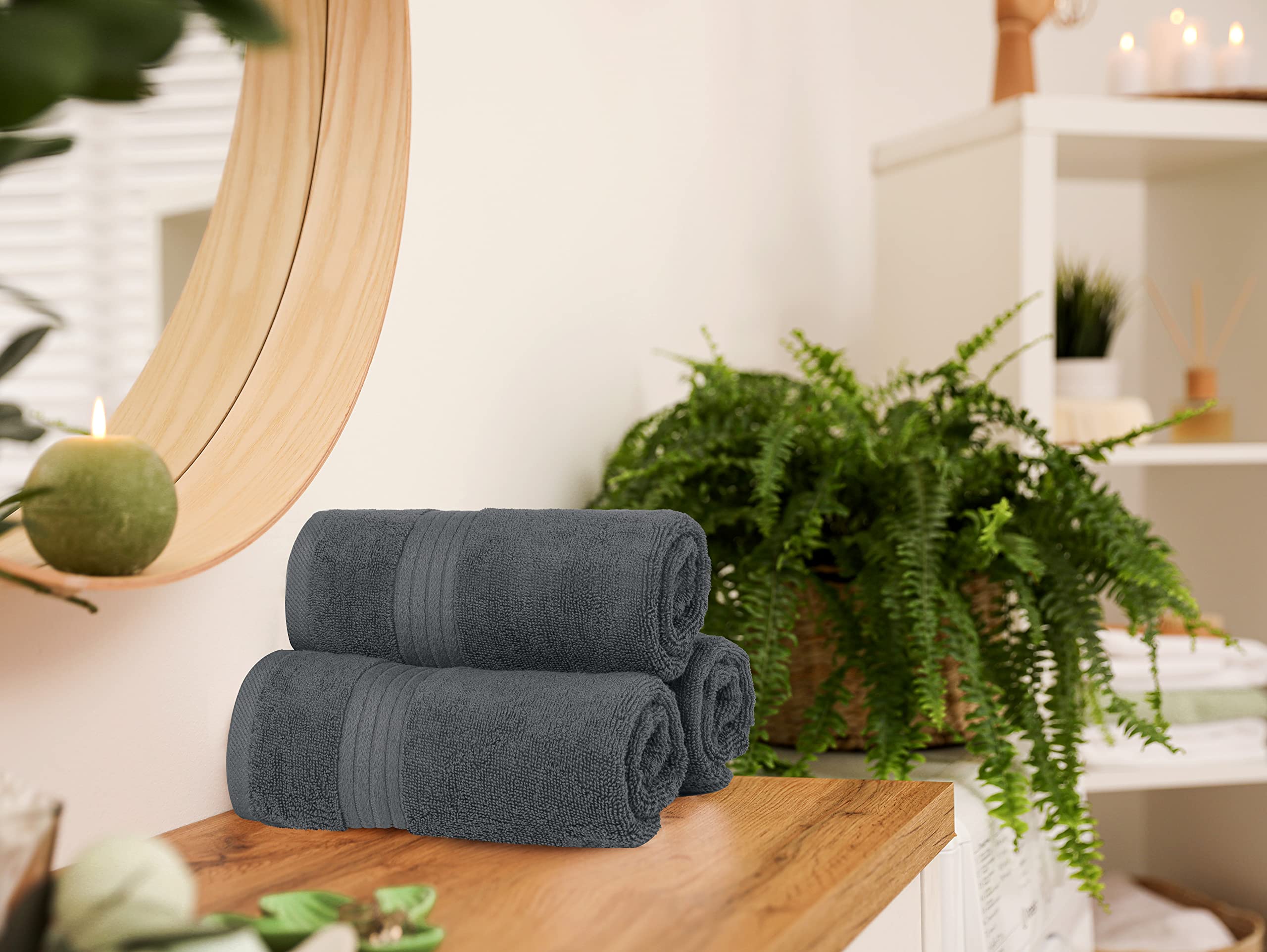 Utopia Towels 6 Piece Premium Hand Towels Set, 16 by 28 inches, 100% Ring Spun Cotton, Lightweight and Highly Absorbent Towels for Bathroom, Travel, Camp, Hotel, and Spa, Grey 🍁 All In One Marketplace Canada