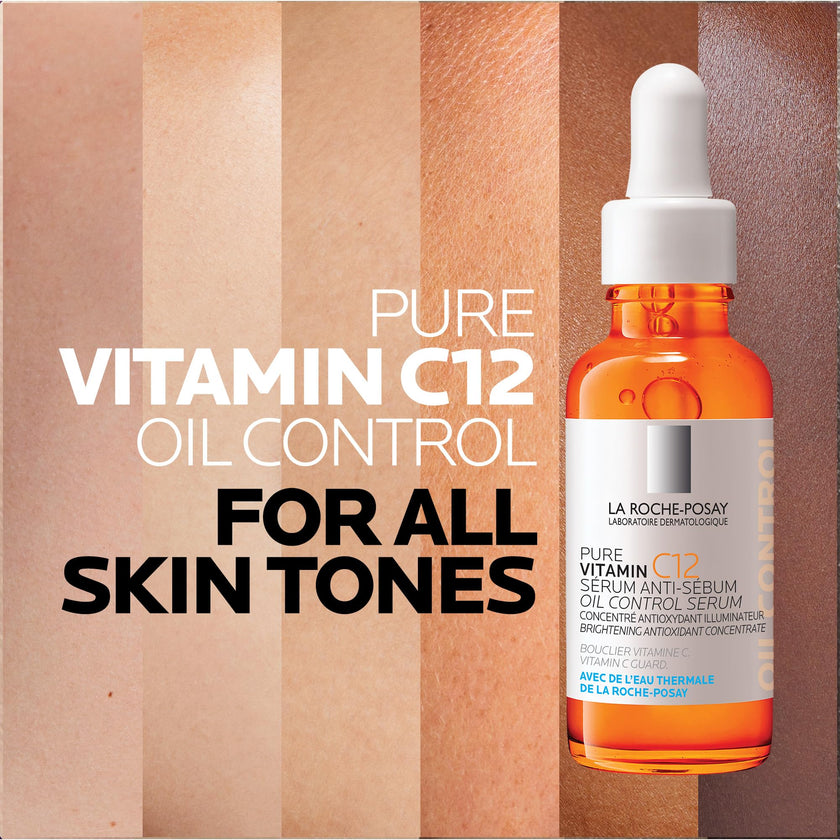 La Roche Posay Vitamin C Face Serum with Salicylic Acid, 12% Pure Vitamin C Serum for Oil Control & Brightening. Boost Skin Radiance and Correct Oiliness. Suitable for Oily Skin, 30mL 🍁 All In One Marketplace Canada