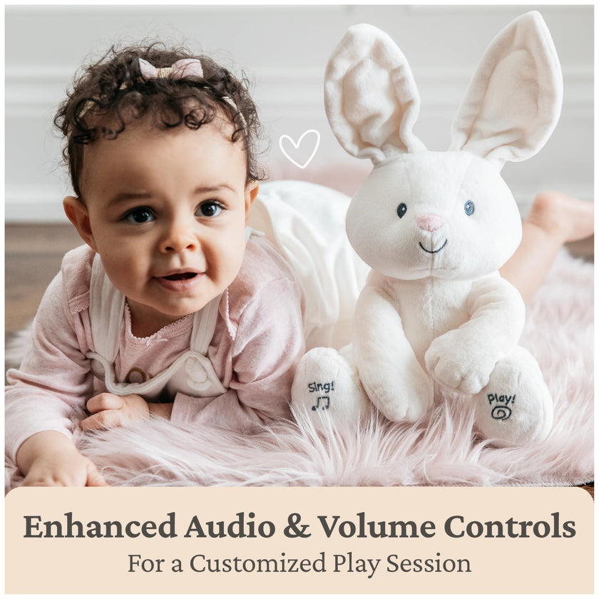 GUND Baby Flora Bunny 12-Inch Interactive Animated Musical Baby Toy 🍁 All In One Marketplace Canada