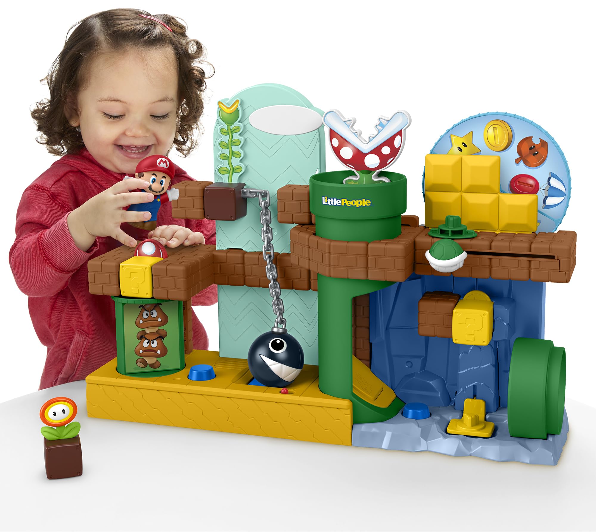 Fisher-Price Little People Toddler Toy My Mario Adventure Playset with Music Sounds & Figures, Preschool Kids Ages 18+ Months 🍁 All In One Marketplace Canada