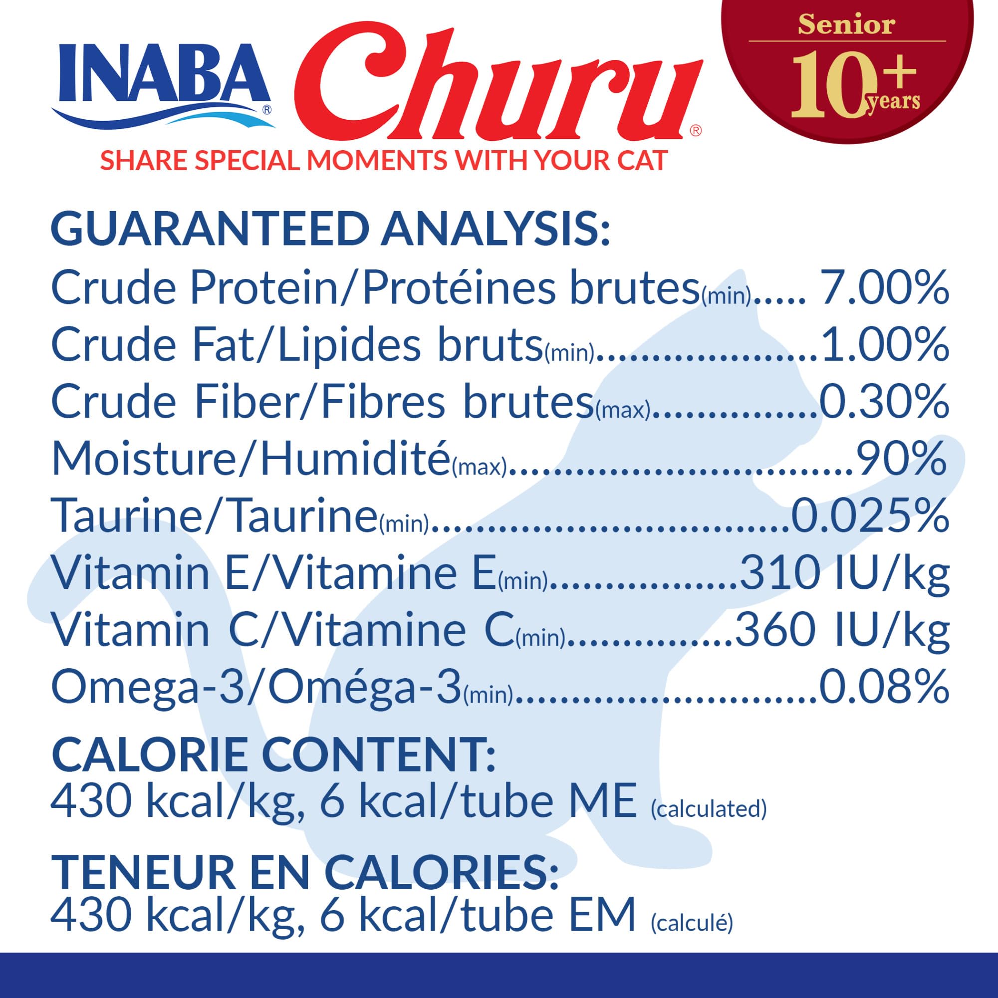 INABA Churu for Senior 10+, Creamy Lickable Cat Treats with Taurine, Vitamin E & C, 14 Grams Each, 40 Tubes, Tuna & Chicken Variety 🍁 All In One Marketplace Canada