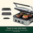 Cuisinart 5-in-1 Griddler with Reversible Nonstick Grill and Griddle Plates, Silver (CGR-4NEC) 🍁 All In One Marketplace Canada