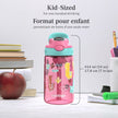 Contigo Kids Aubrey Straw Water Bottle with Leak-Proof Lid, BPA-Free Plastic, Dishwasher Safe, Azalea Jade Llama, 14 oz (414 mL) 🍁 All In One Marketplace Canada