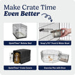MidWest Homes for Pets 22-Inch iCrate for Extra-Small Breeds, Up to 15 lbs, Single Door Folding Dog Crate with Divider Panel, Leak-Proof Tray & Secure Latch, Portable, Durable & Easy to Assemble 🍁 All In One Marketplace Canada