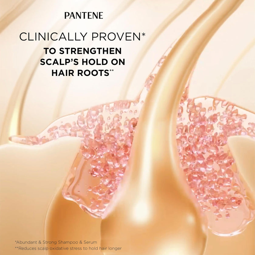 Pantene Abundant & Strong 3-Step System, Shampoo (400 ml), Conditioner (236 ml), Serum (60 ml), Strengthens at the Root, 3 Count 🍁 All In One Marketplace Canada