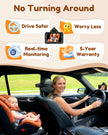Rohent Baby Car Camera HD 1080P - Rear-Facing Infant Monitor with Night Vision Car Camera for Baby 150° Wide-Angle Lens Anti-Glare Screen Easy Install 360° Adjustable Display 🍁 All In One Marketplace Canada