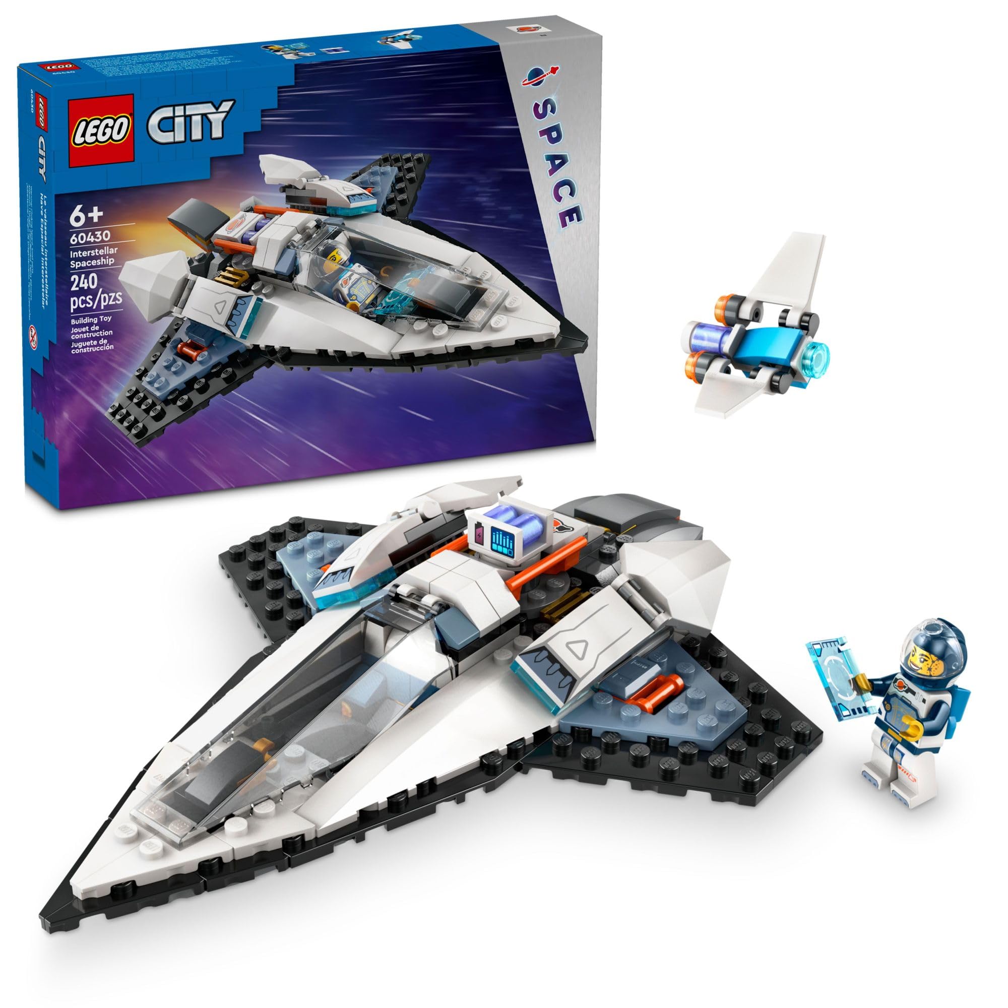 LEGO City Interstellar Spaceship Toy for Kids, Creative Play Space Toy, Building Set with Spacecraft Model, Drone, and Astronaut Figure, Building Toy for Boys, Girls and Kids Ages 6 and Up, 60430 🍁 All In One Marketplace Canada