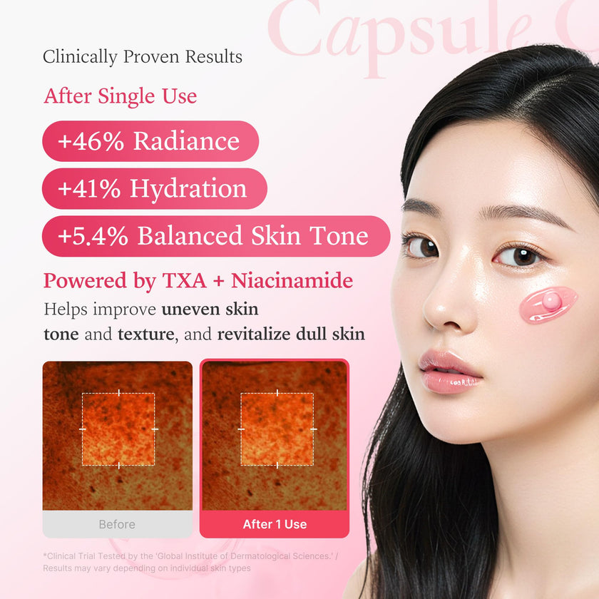 medicube TXA+Niacinamide Capsule Cream | Dual Radiance Moisturizer, Ideal for Use After Spot Care | For Uneven Skin Tone, Texture & Hydration | 99% Pure Tranexamic Acid | Korean Skincare | 1.94oz 🍁 All In One Marketplace Canada