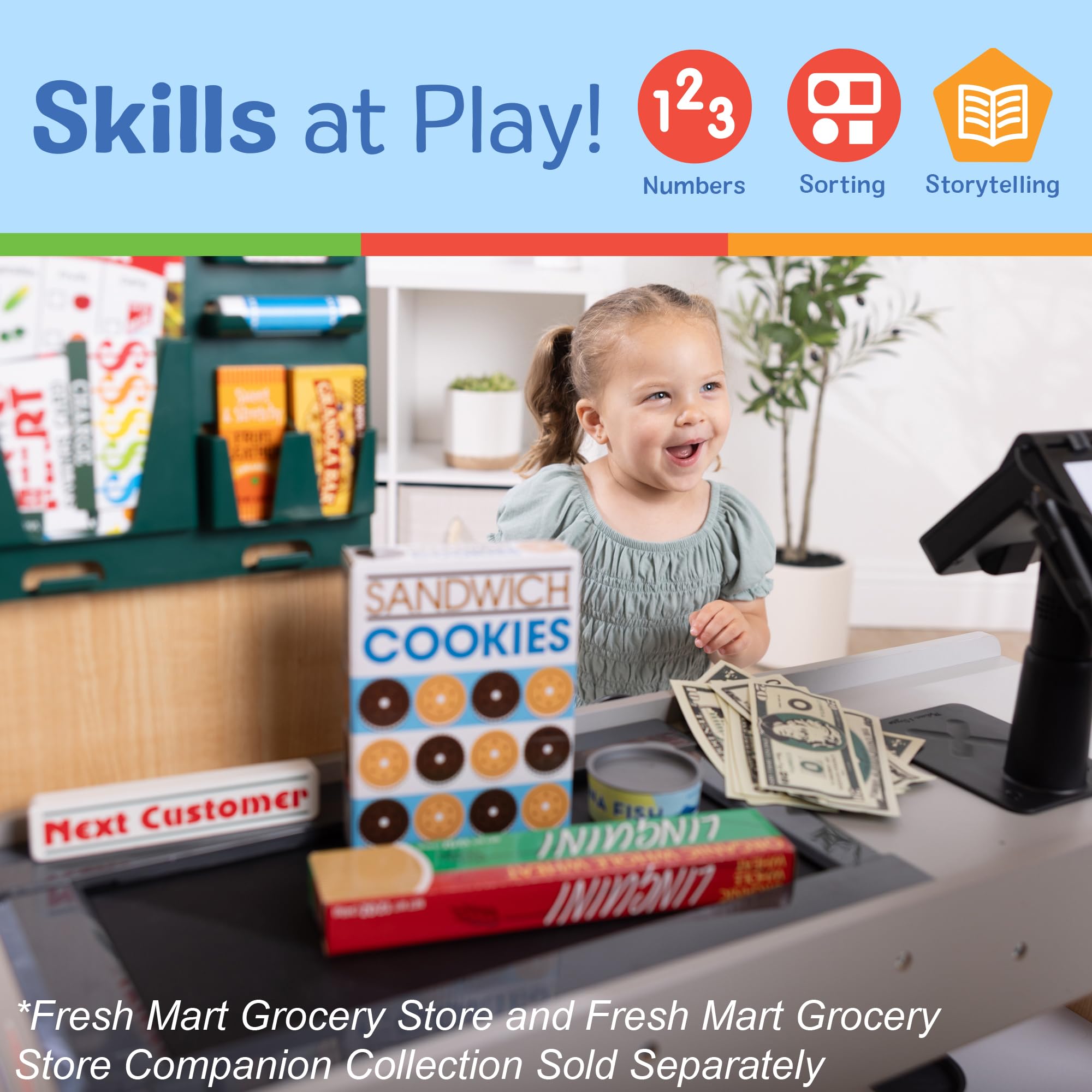 Melissa & Doug Fresh Mart Grocery Store Companion Pretend Play Food Set 🍁 All In One Marketplace Canada