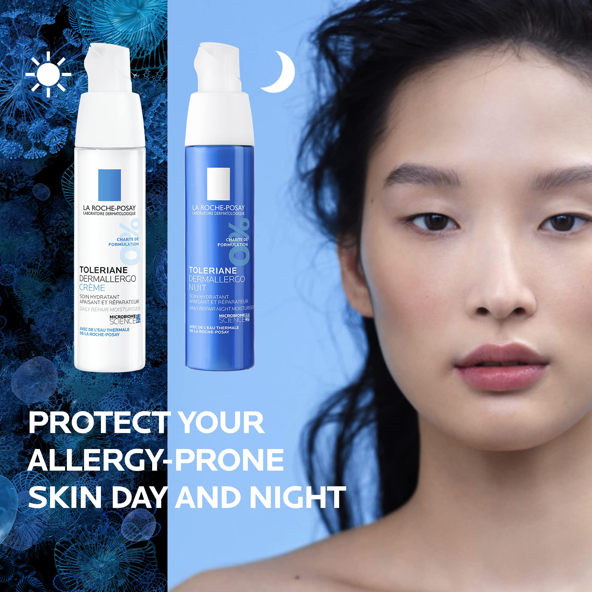 La Roche-Posay Toleriane NIGHT Face cream for Women & Men. Dermallergo Moisturizer for Face, Eyes & Neck. Soothing Ultra Sensitive Skin, Anti-Redness, with Niacinamide & Neurosensine, 40ML 🍁 All In One Marketplace Canada