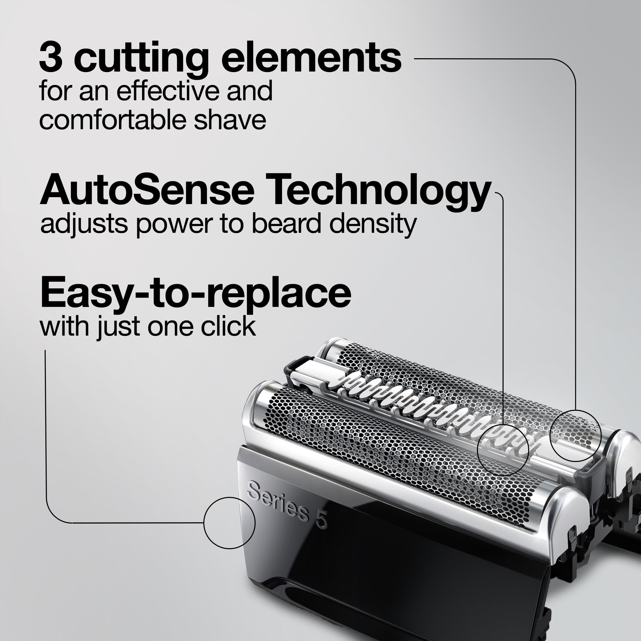 Braun Series 5 52S Electric Shaver Head Replacement Cassette – Silver 🍁 All In One Marketplace Canada