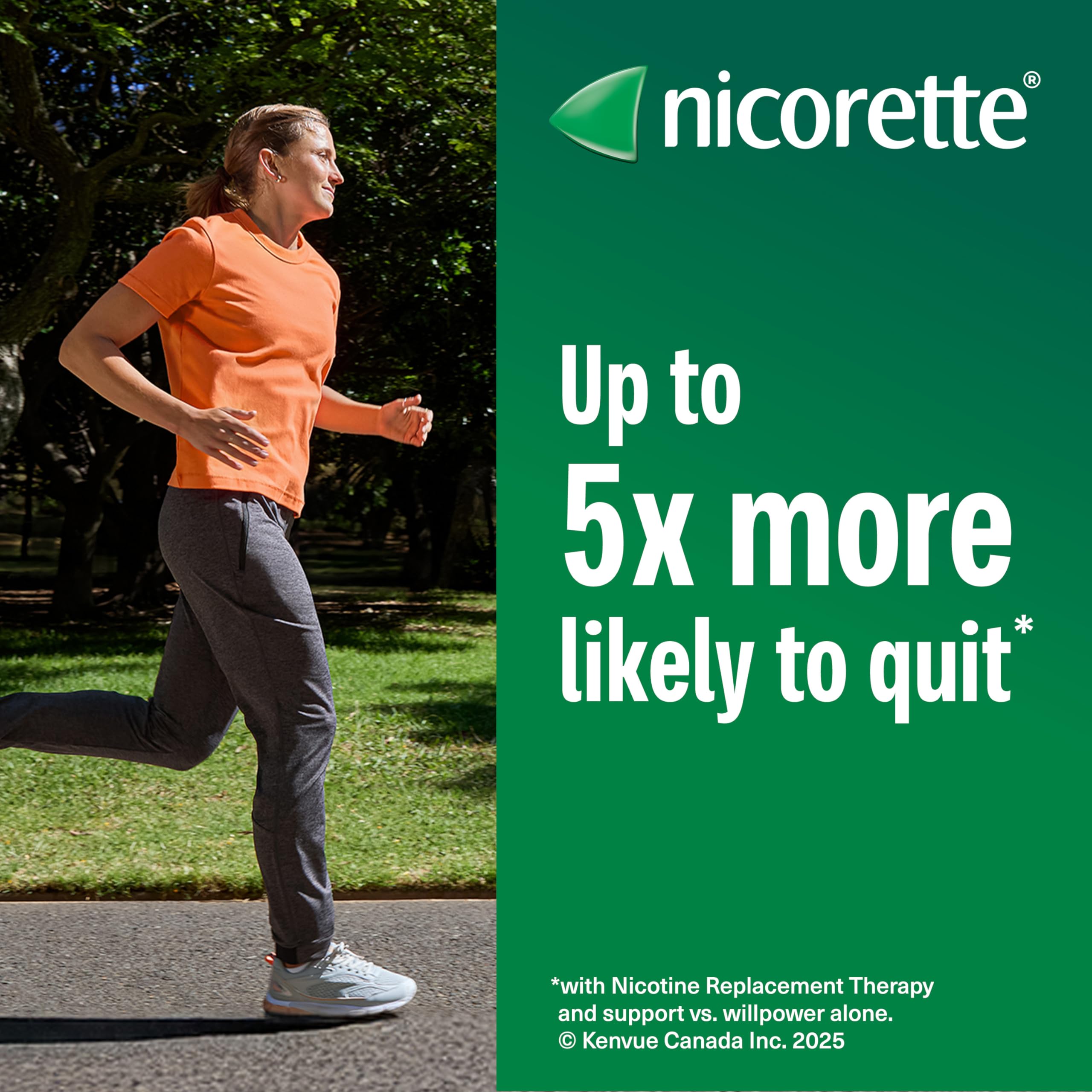 Nicorette Gum Smoking Cessation Product, Nicotine Replacement Therapy Aid for Adults, Doubles Quit Success, Spearmint Flavour, 2mg, 210 Pieces 🍁 All In One Marketplace Canada