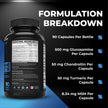 Nutratology® Glucosamine Joint Supplement with Chondroitin, MSM & Turmeric | Canadian-Made | Joint Pain Relief Supplements - 1500MG Glucosamine - Supports Healthy Joints & Cartilage - 90 Capsules 🍁 All In One Marketplace Canada