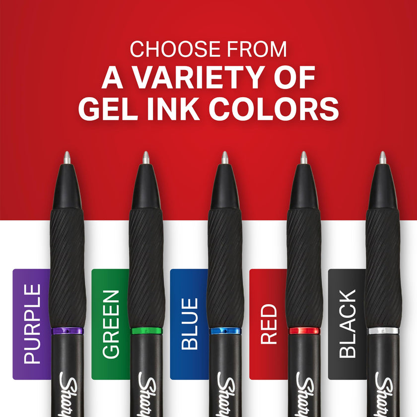 Sharpie S-Gel, Gel Pens, Medium Point (0.7mm), Black Ink Gel Pen, 12 Count 🍁 All In One Marketplace Canada