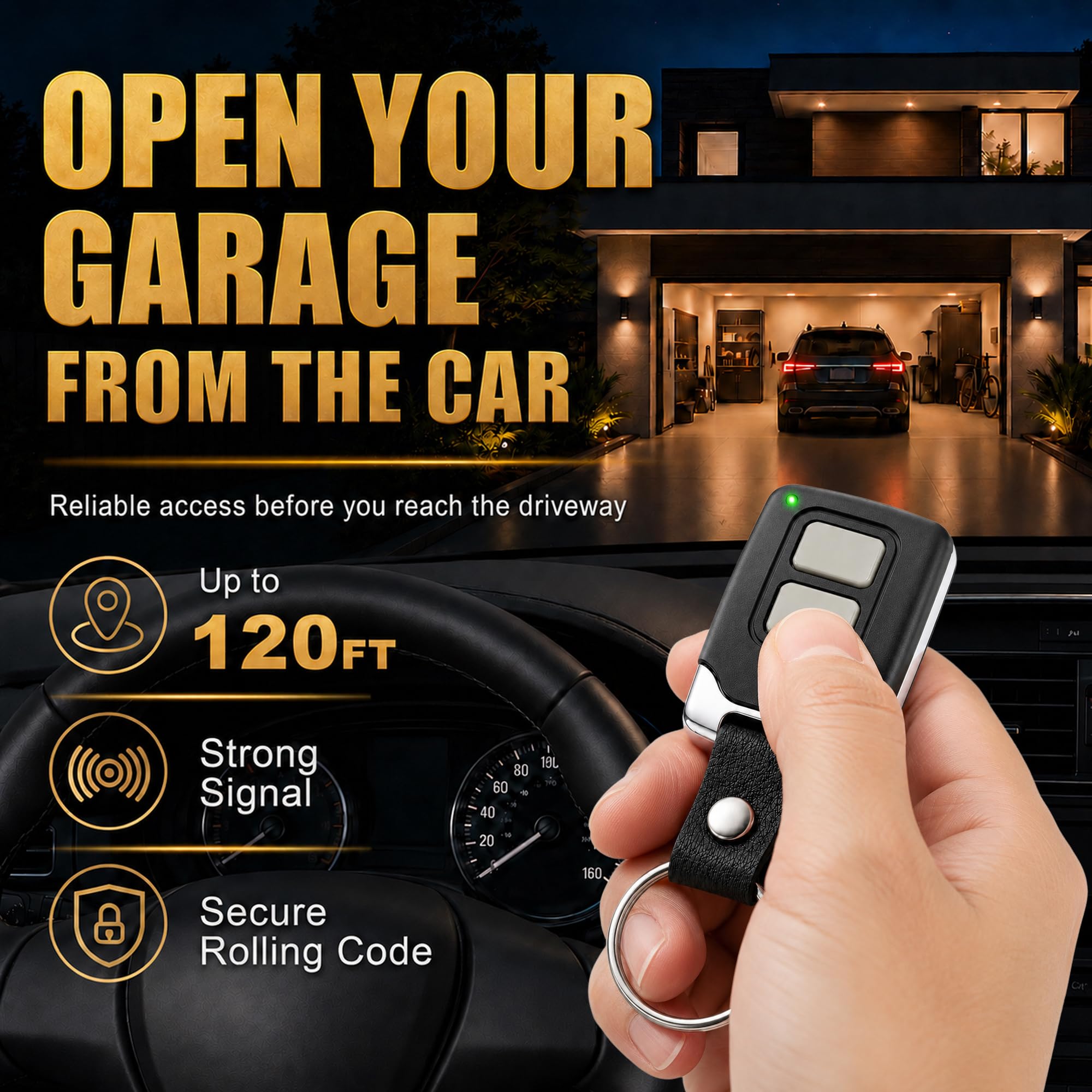 2 for Chamberlain LiftMaster Craftsman Garage Door Opener Remote 893LM 893Max 891LM 971LM 973LM 371LM 373LM Universal 🍁 All In One Marketplace Canada
