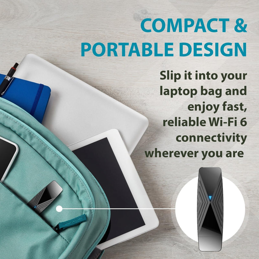 D-Link USB WiFi 6 Adapter AX1800 USB 3.0 Dual Band Long Range MU-MIMO Wireless Internet Network for Desktop PC Laptop Windows (DWA-X1850-B1-CA) 🍁 All In One Marketplace Canada