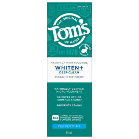 Tom's Of Maine - Whitening Deep Clean Peppermint (85ml)
