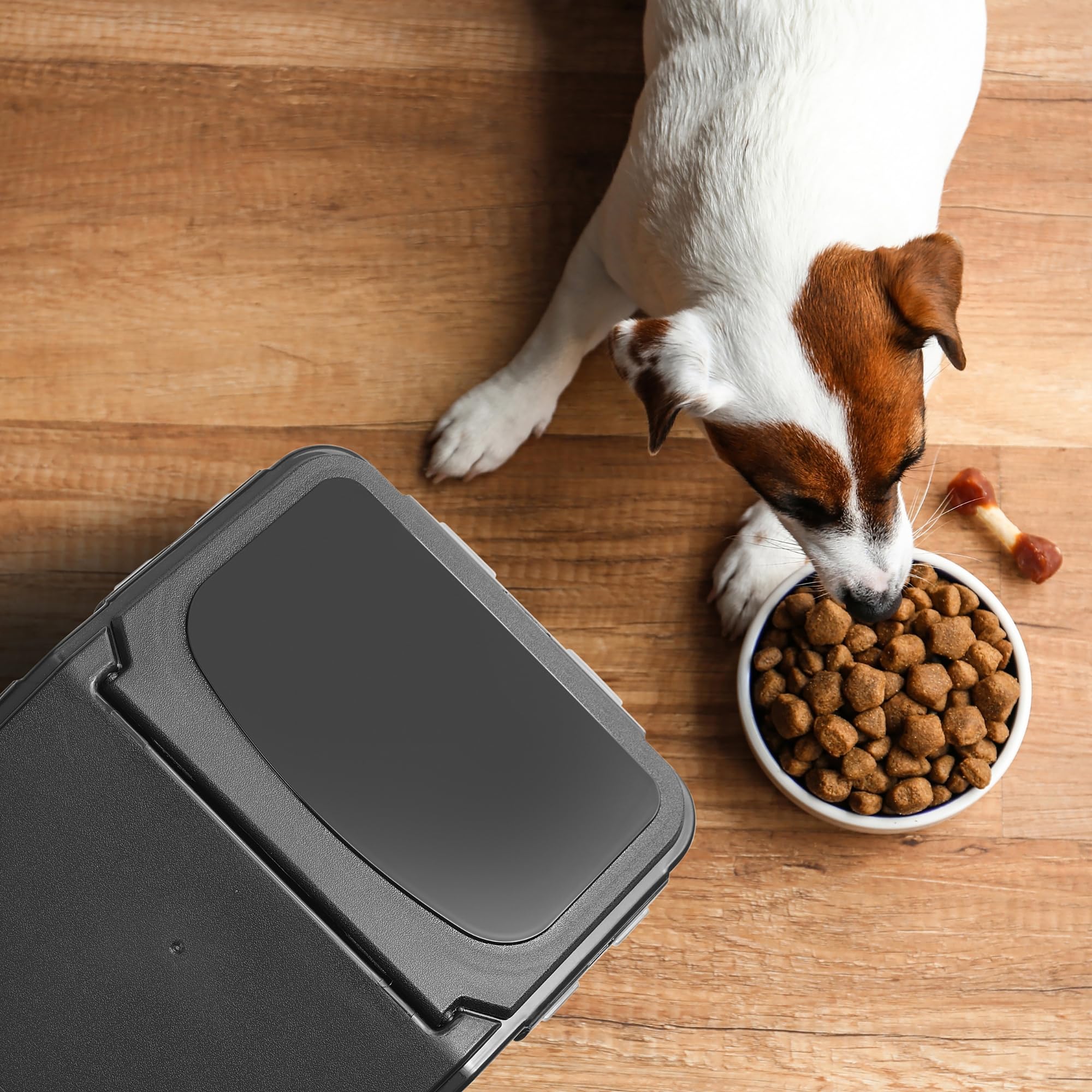 Starfrit LocknLock Pet Food Container with Wheels - 406oz/12L - Airtight - 4-Sided Locking Flip Top Lid 🍁 All In One Marketplace Canada