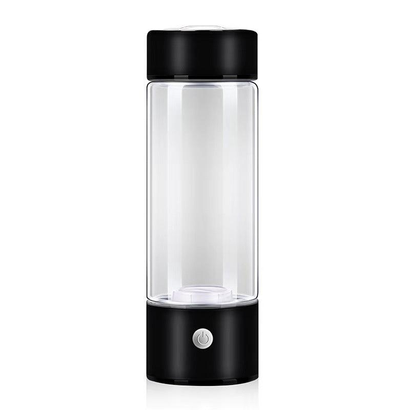 Hydrogen Water Bottle Generator – Electric Rechargeable Antioxidant Hydrogen-Rich Water Maker | 500ml Borosilicate Glass