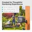 GARDENA 20505-80, 100 Foot Wall Mounted Retractable Reel with Hose Guide, Automatic retraction for Easy Watering,1/2