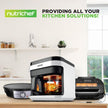 Nutrichef 5.8 Quart Air Fryer | 8-1 Preset Cook Modes | Transparent Fry Bowl for Best Cooking Results | Cook Shrimp, Steak, Fries, Wings, Chicken & More | Precise Temperature Control & Time | White 🍁 All In One Marketplace Canada