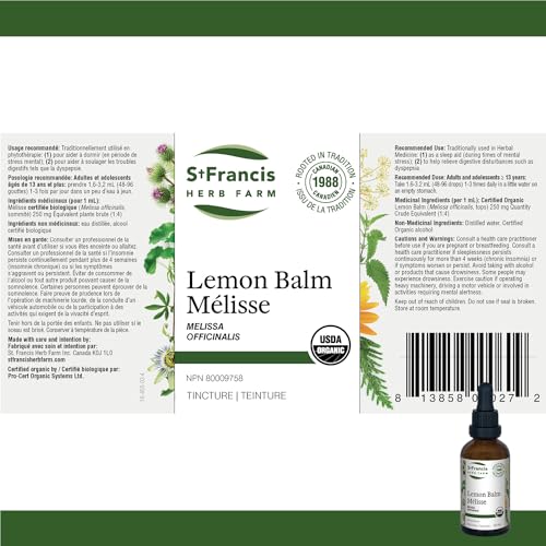St. Francis Herb Farm - Lemon Balm (50ml)