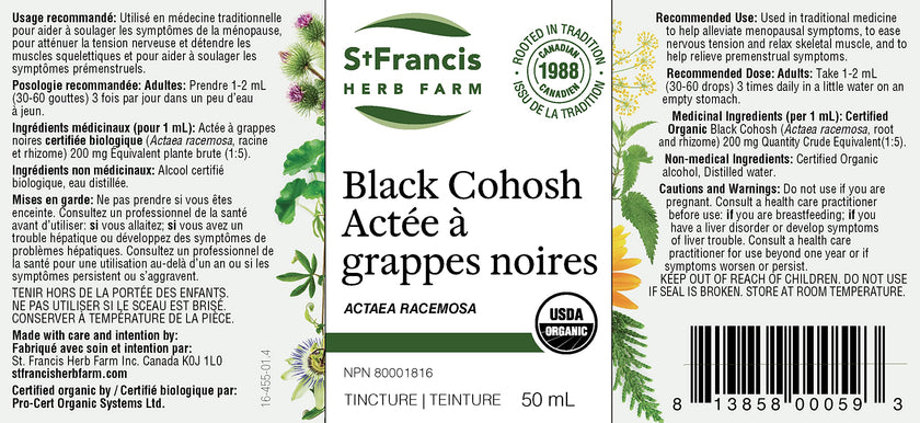 St. Francis Herb Farm - Black Cohosh (50ml)