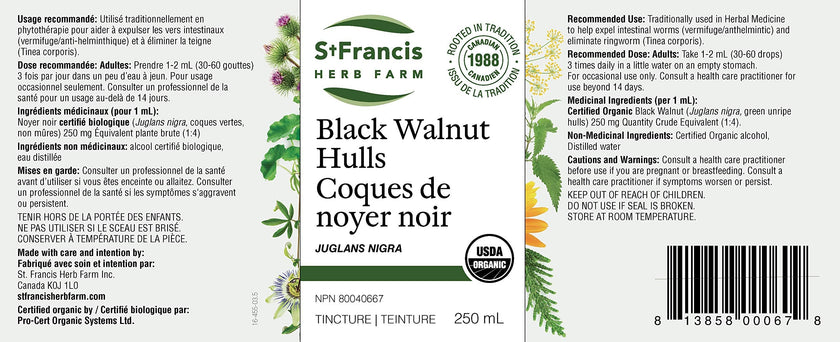 St. Francis Herb Farm - Black Walnut Hulls (50ml)