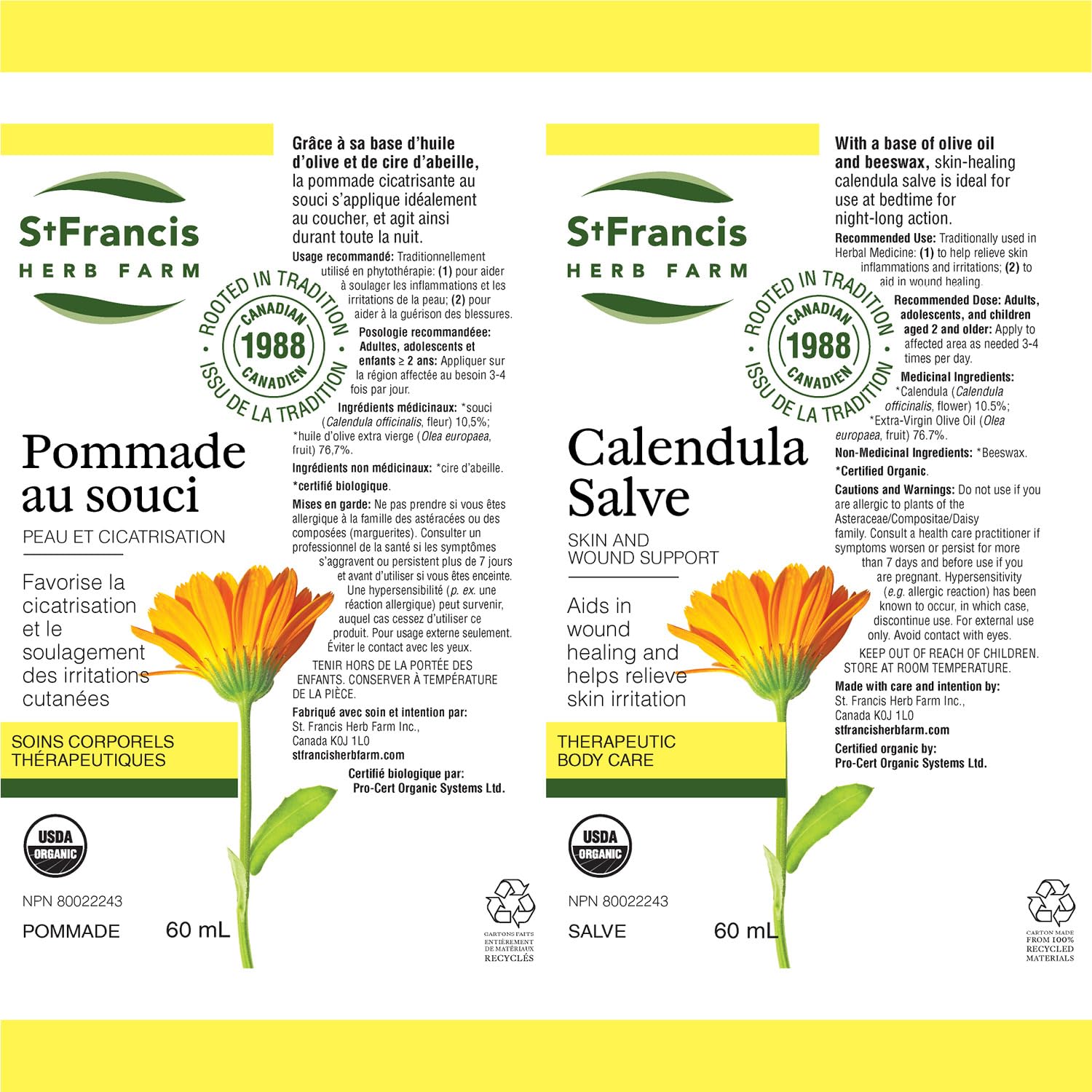 St. Francis Herb Farm - Calendula (50ml)