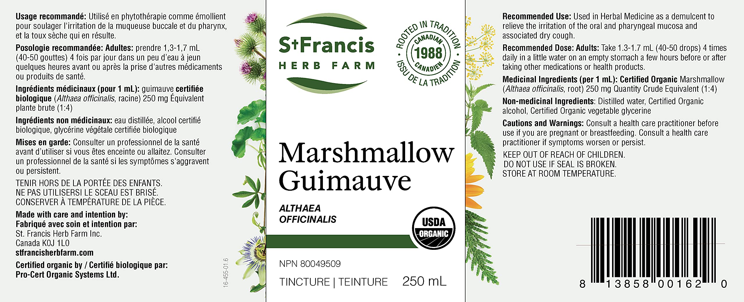 St. Francis Herb Farm - Marshmallow (50ml)