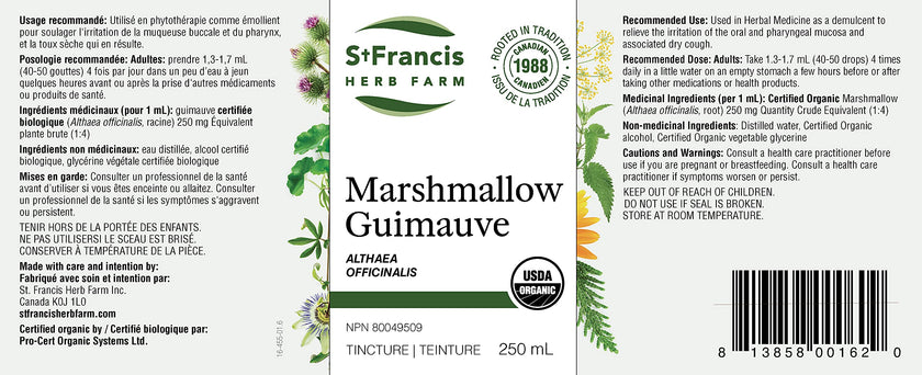 St. Francis Herb Farm - Marshmallow (50ml)