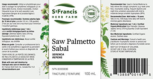 St. Francis Herb Farm - Saw Palmetto (50ml)