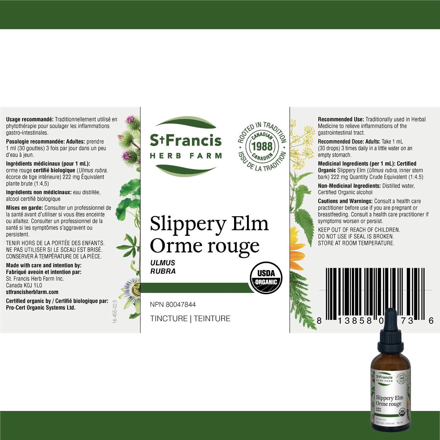 St. Francis Herb Farm - Slippery Elm (50ml)
