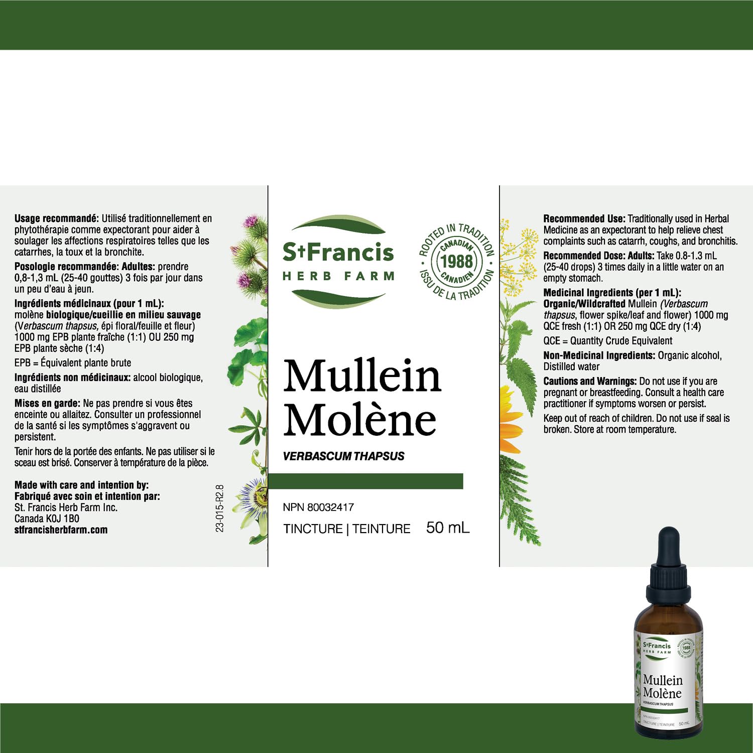 St. Francis Herb Farm - Mullein (50ml)