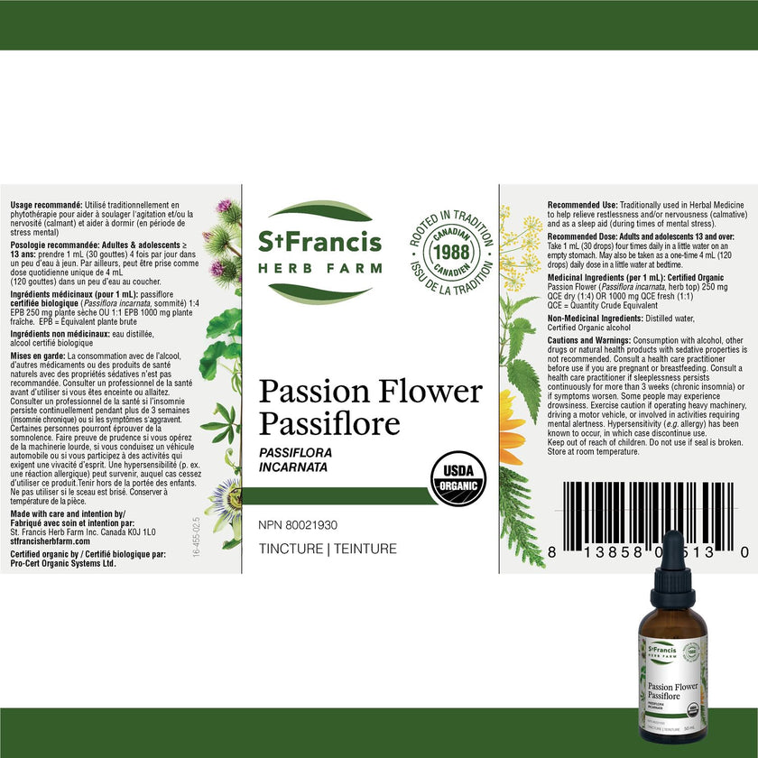 St. Francis Herb Farm - Passion Flower (50ml)