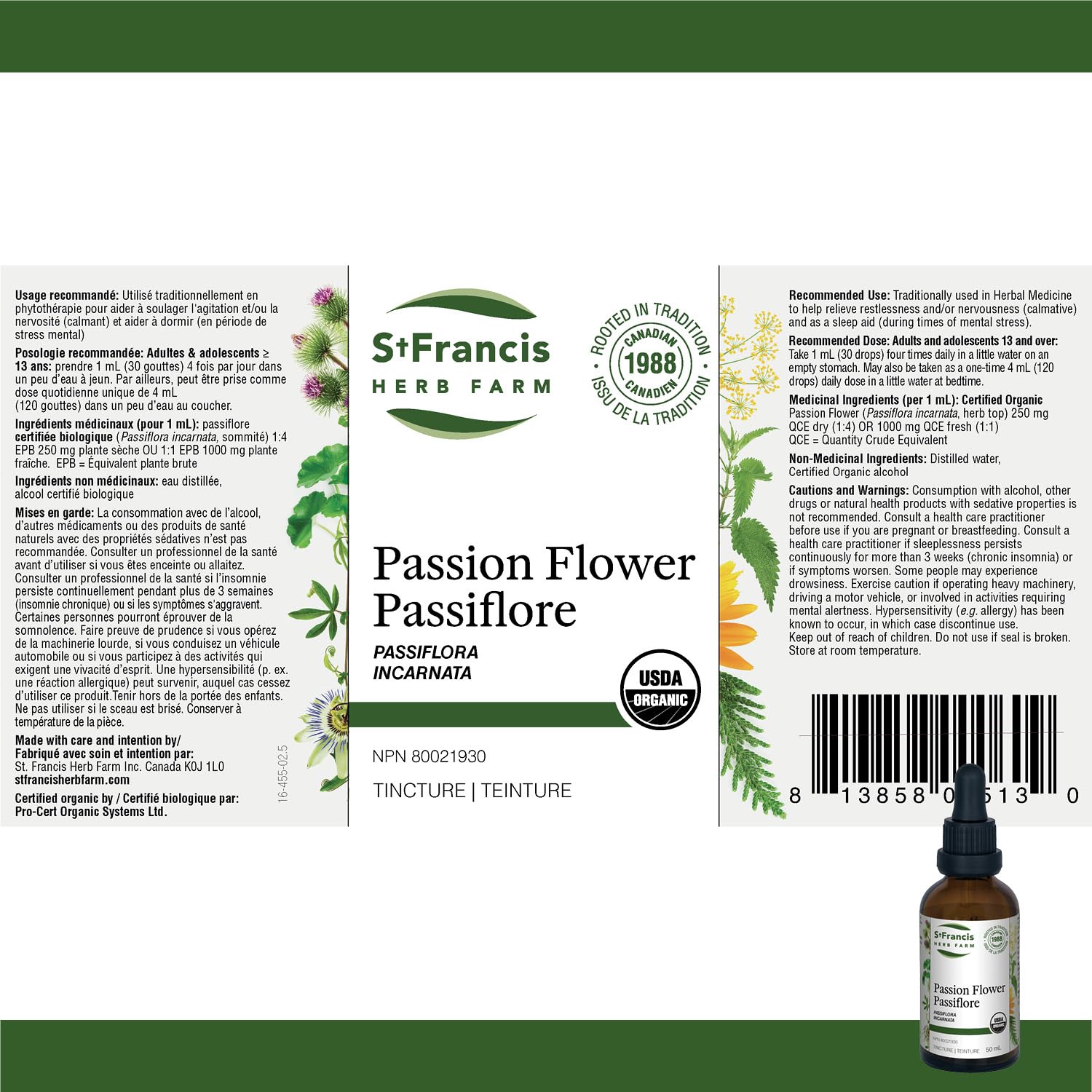 St. Francis Herb Farm - Passion Flower (100ml)