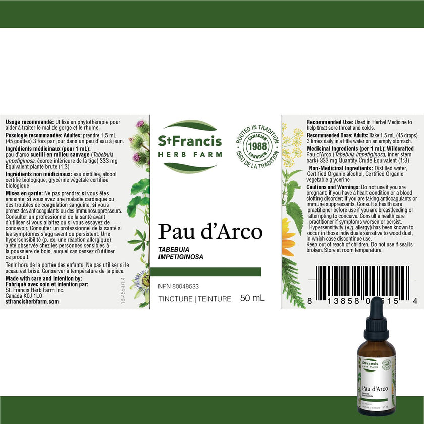 St. Francis Herb Farm - Pau D'Arco (50ml)