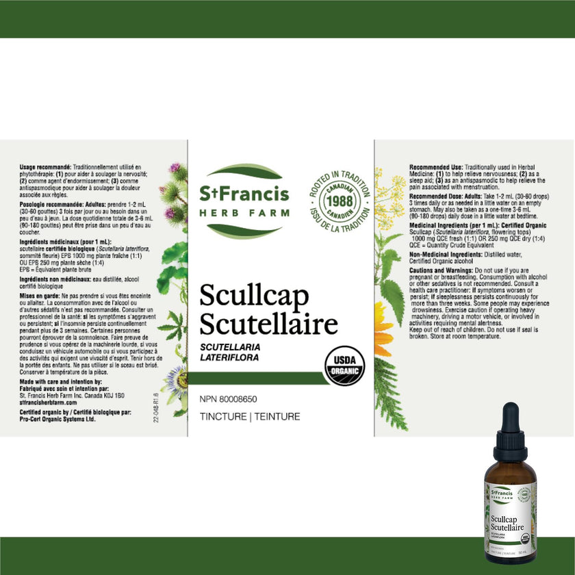 St. Francis Herb Farm - Scullcap (50ml)