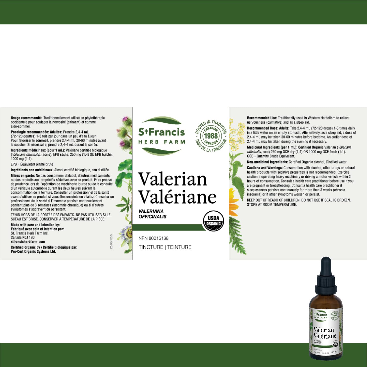 St. Francis Herb Farm - Valerian (100ml)