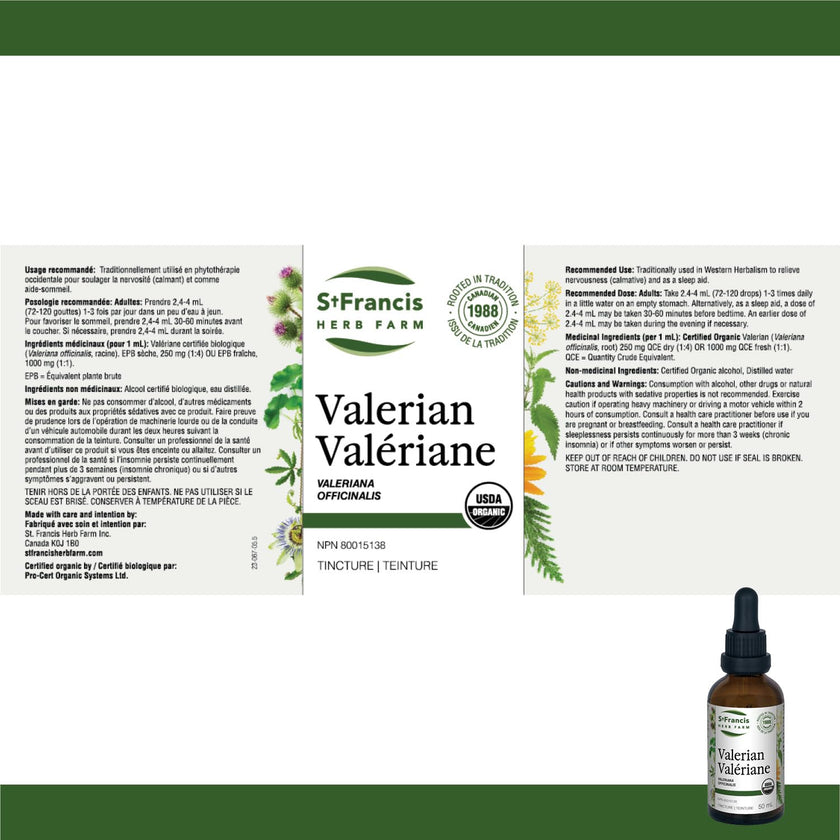 St. Francis Herb Farm - Valerian (100ml)