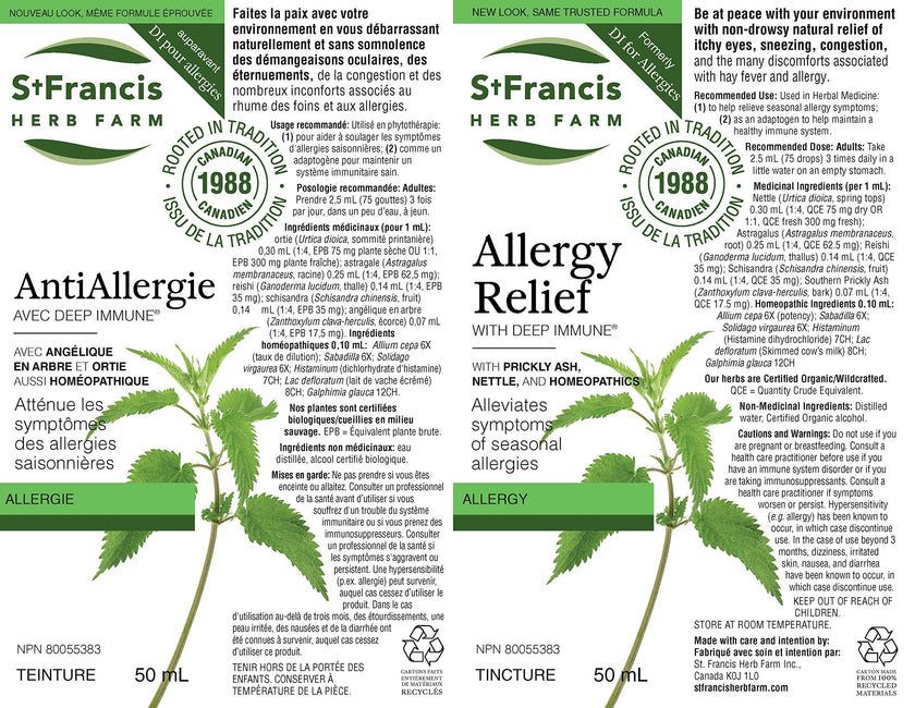 St. Francis Herb Farm - Allergy Relief With Deep Immune (100ml)