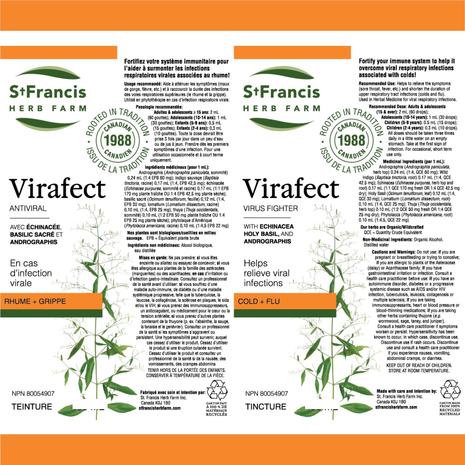St. Francis Herb Farm - Virafect (100ml)