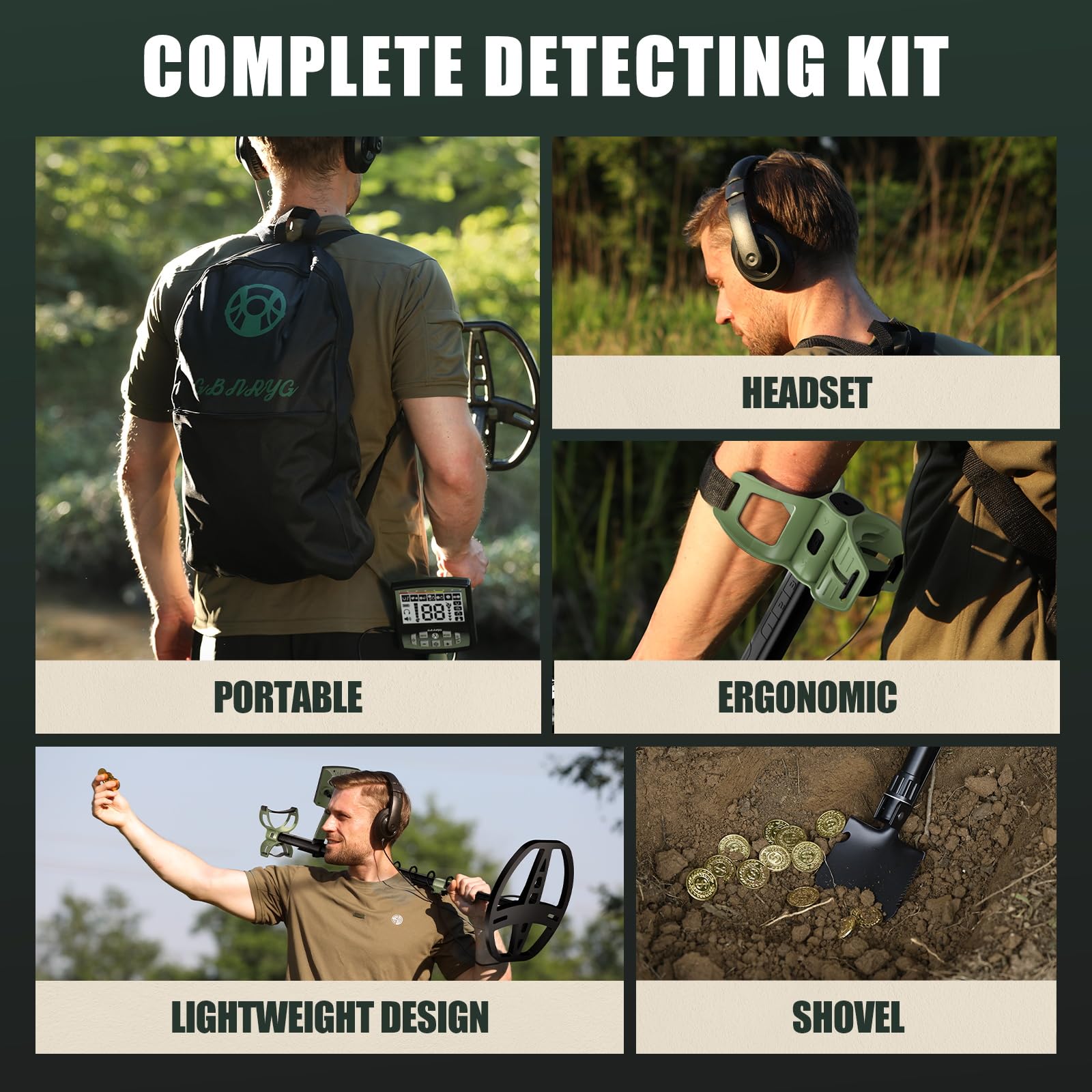 Gbnryg Professional Metal Detector for Adults,12