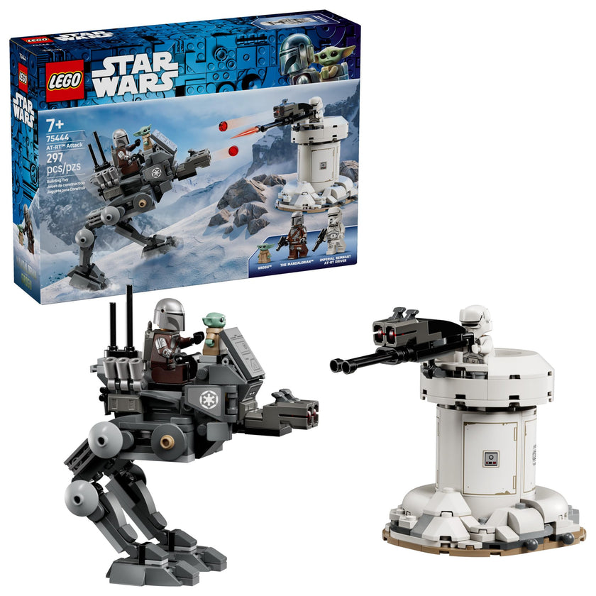 LEGO Star Wars AT-RT Attack - Building Toy for Boys & Girls, Ages 7+ - with The Mandalorian & Grogu Minifigures - Playset for Kids - Gift for Birthdays - 75444 🍁 All In One Marketplace Canada