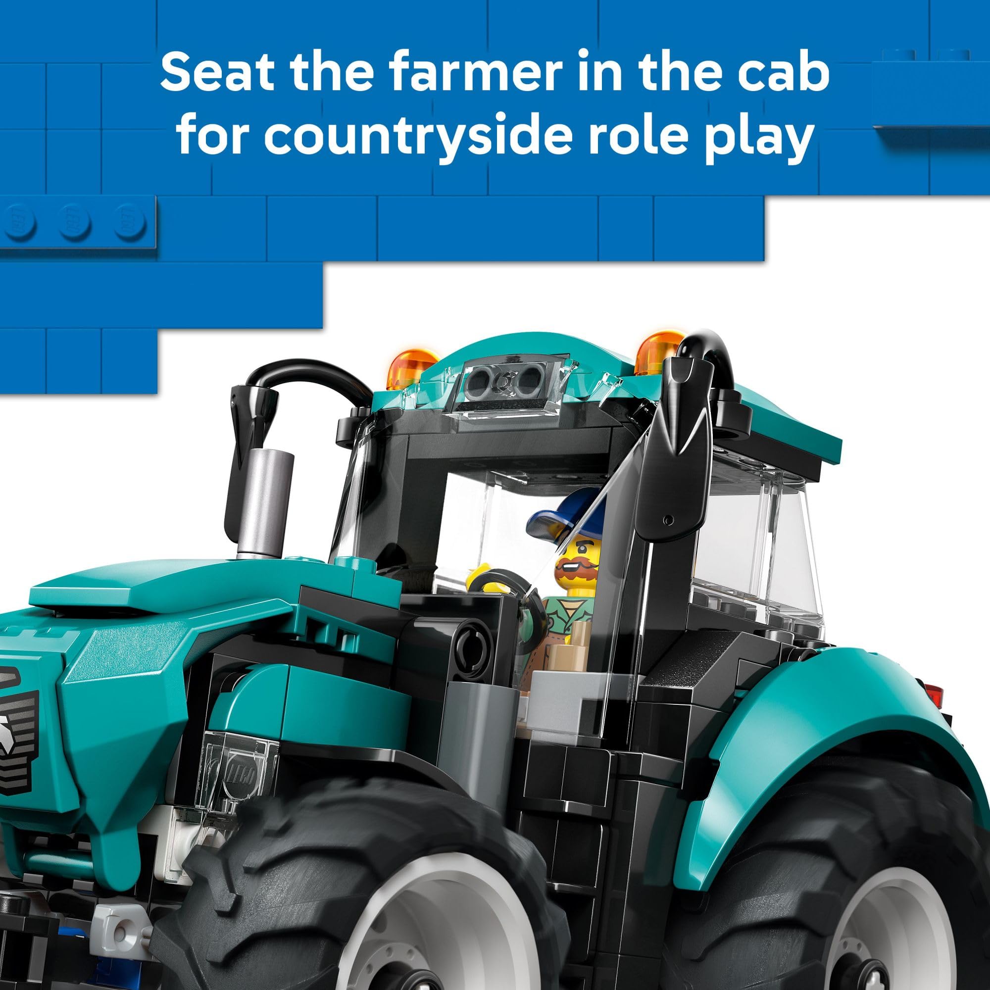 LEGO City Tractor Building Toy for Kids - Pretend Play Farm Vehicle for Boys & Girls, Ages 7+ - Tractor Toy W/Farmer Minifigure - Gift Idea for Birthdays - 60498 🍁 All In One Marketplace Canada