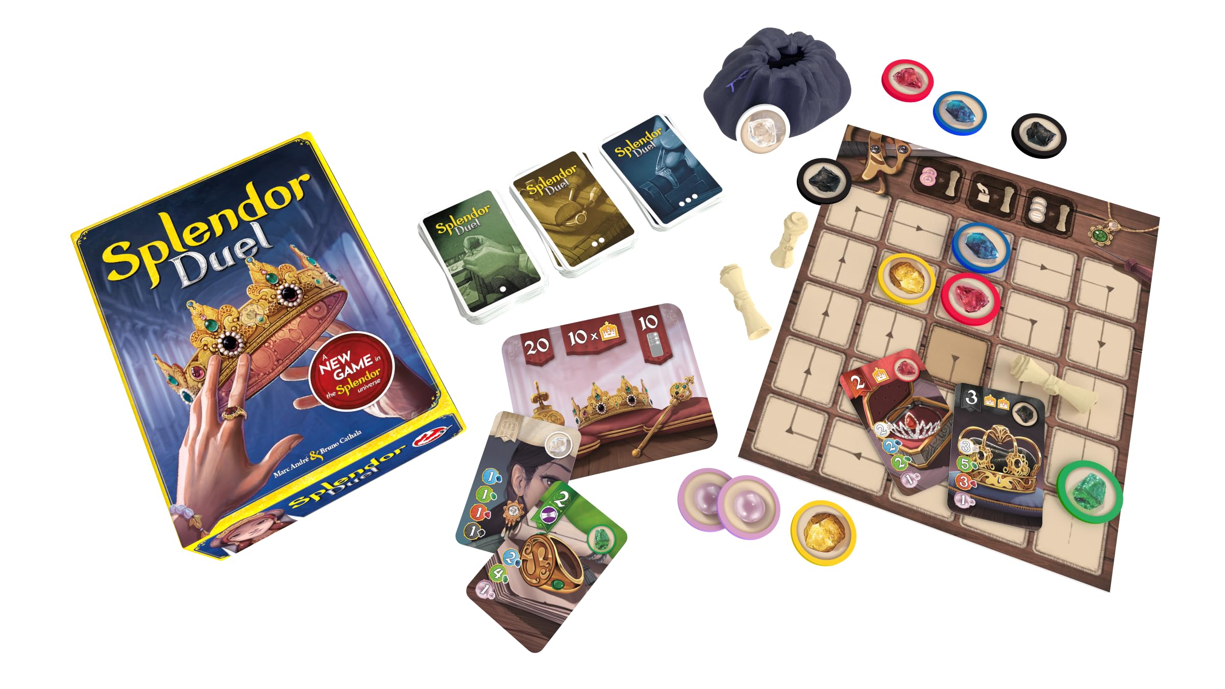 Splendor - Duel (Bilingual French/English Version) - A Game by Asmodee 🍁 All In One Marketplace Canada