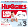 Huggies Size 3 Diapers, Snug & Dry Baby Diapers, Size 3 (16-26 lbs), 168 Count, Packaging May Vary 🍁 All In One Marketplace Canada